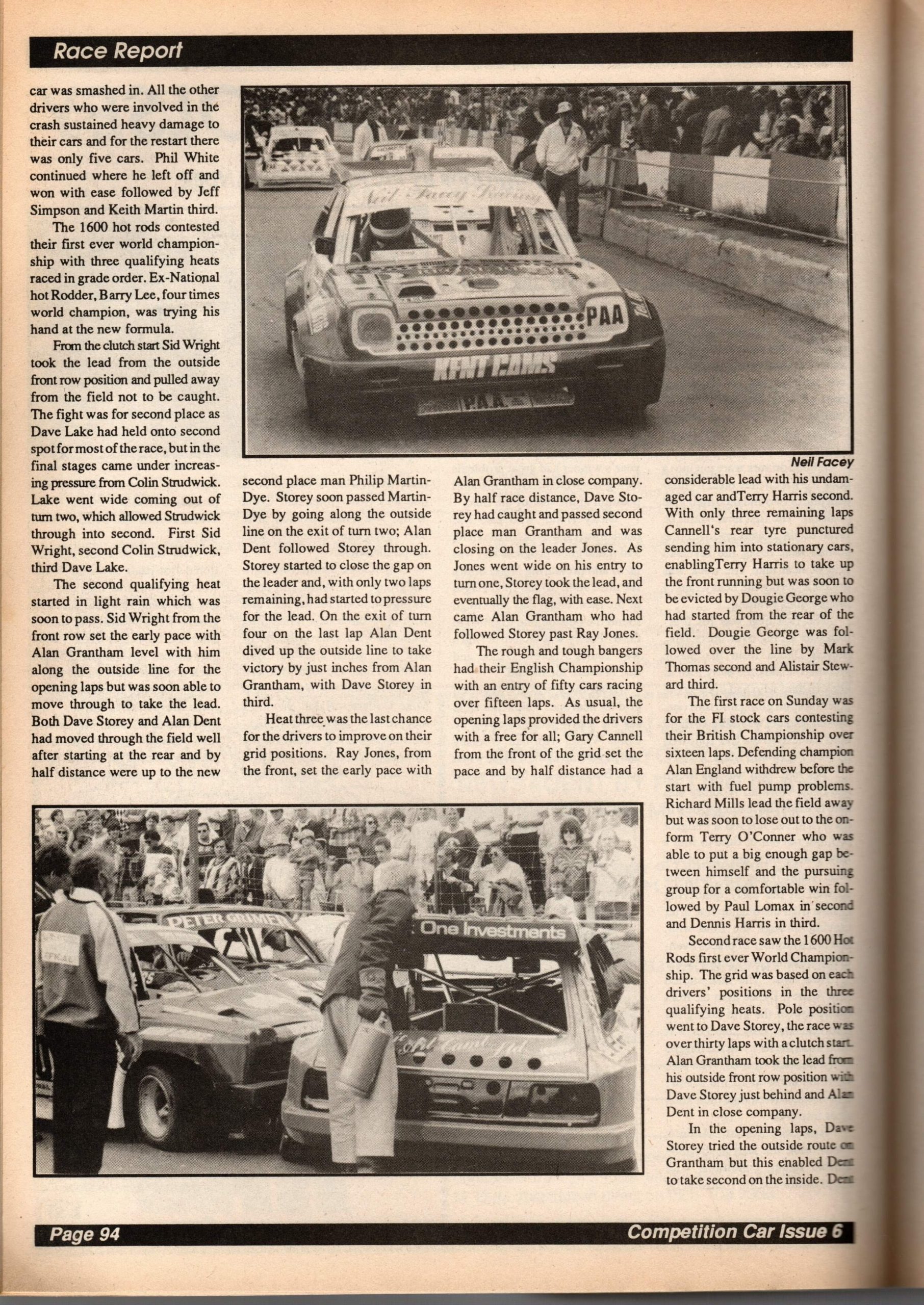 World Championship 1989 – National Hot Rod Racing